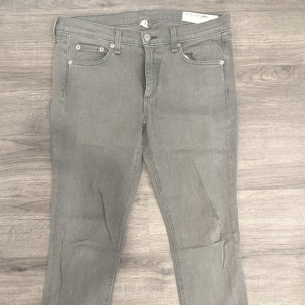 Rag & Bone grey ankle skinny jeans, size 30